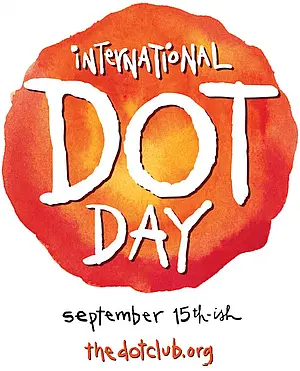 napis: International Dot Day September 15-ish thedotclub.org