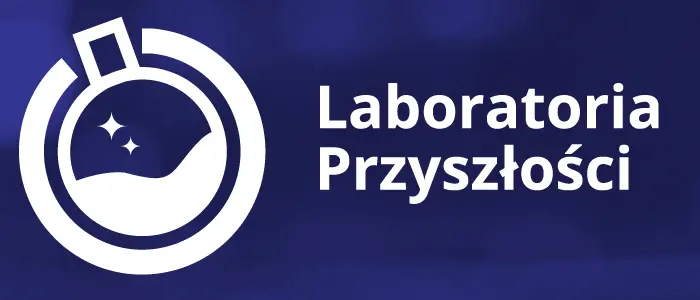 logo Laboratoria Przyszłości, grafika pochodzi z pliku Paczka promocyjna Laboratoria Przyszłości dostępnego na https://www.gov.pl/web/laboratoria/materialy-do-pobrania
